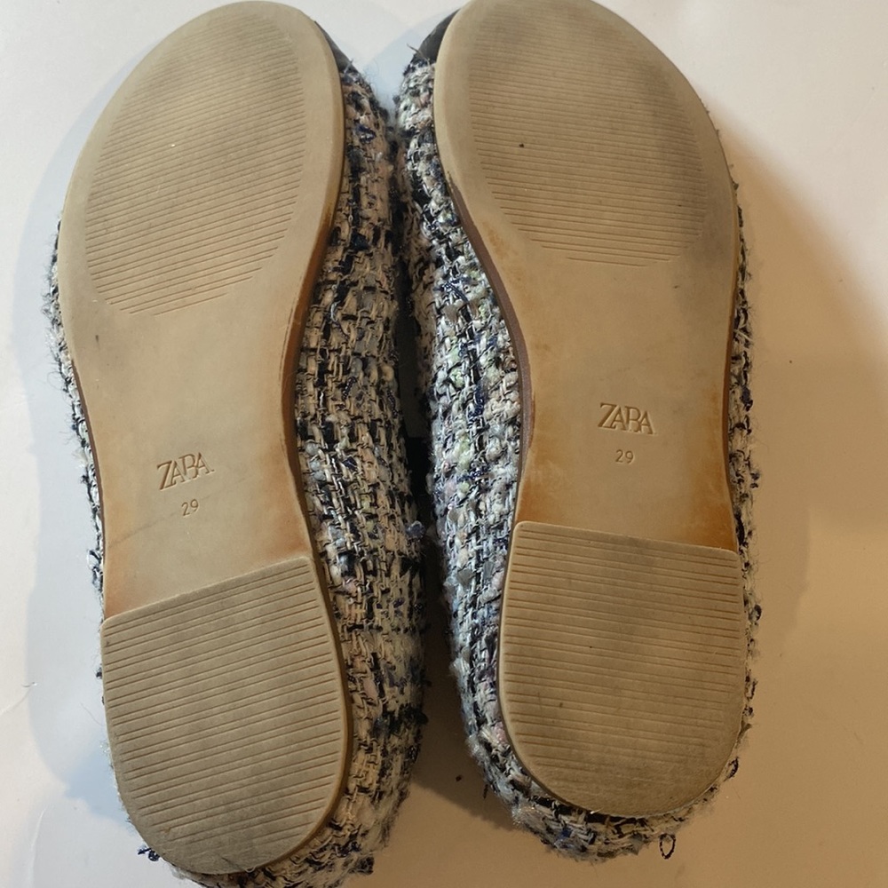 ZARA TWEED DESIGHNER INSPIRED BALLET SLIPPERS FOR KIDS - Picture 9 of 15